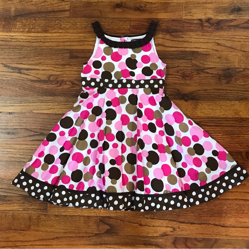 Girls Lydia Jane Polka Dots Dress
Dressy Occassion Church Wedding Party Event